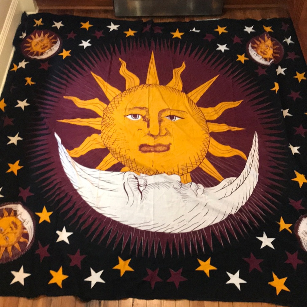 Large Sun and Moon Tapestry